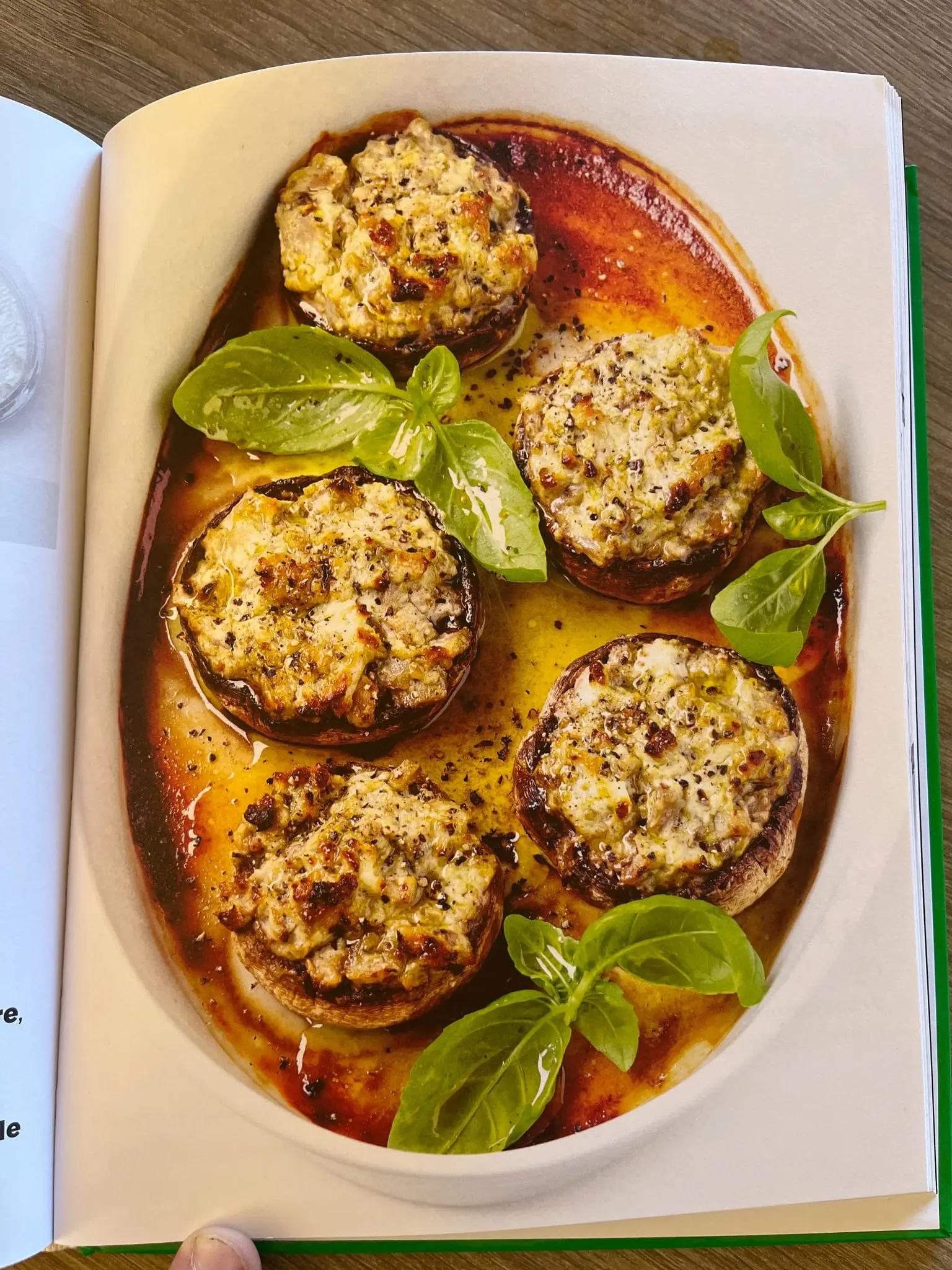 Champignons farcis au pesto