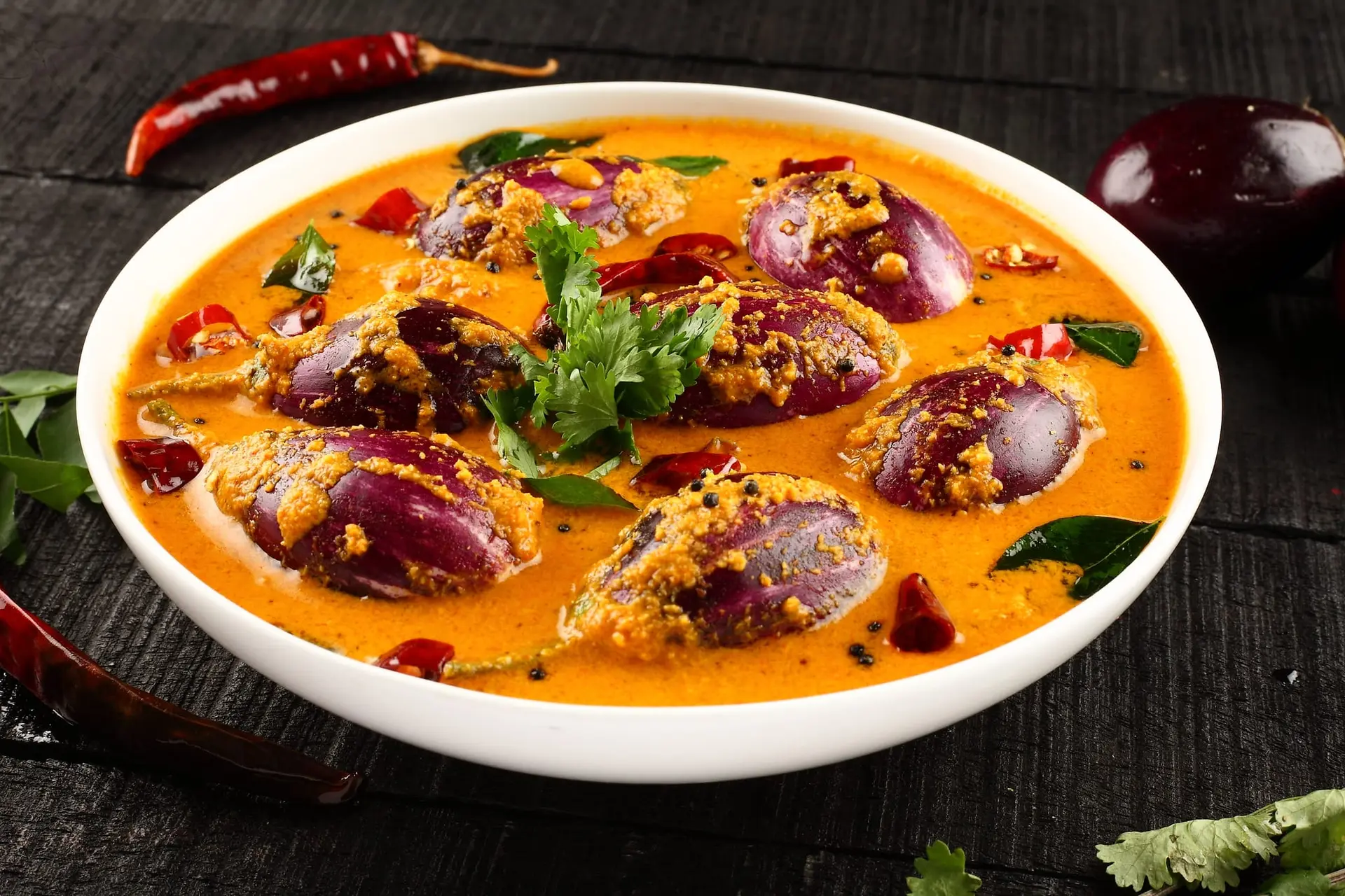 Cari d'aubergine réunionnais (eggplant ou brinjal)