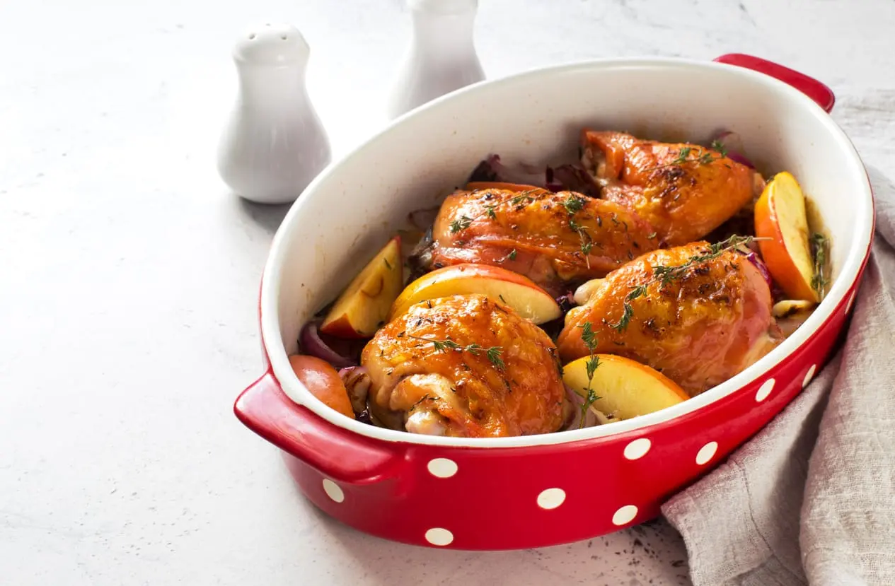 Cuisses de poulet aux pommes