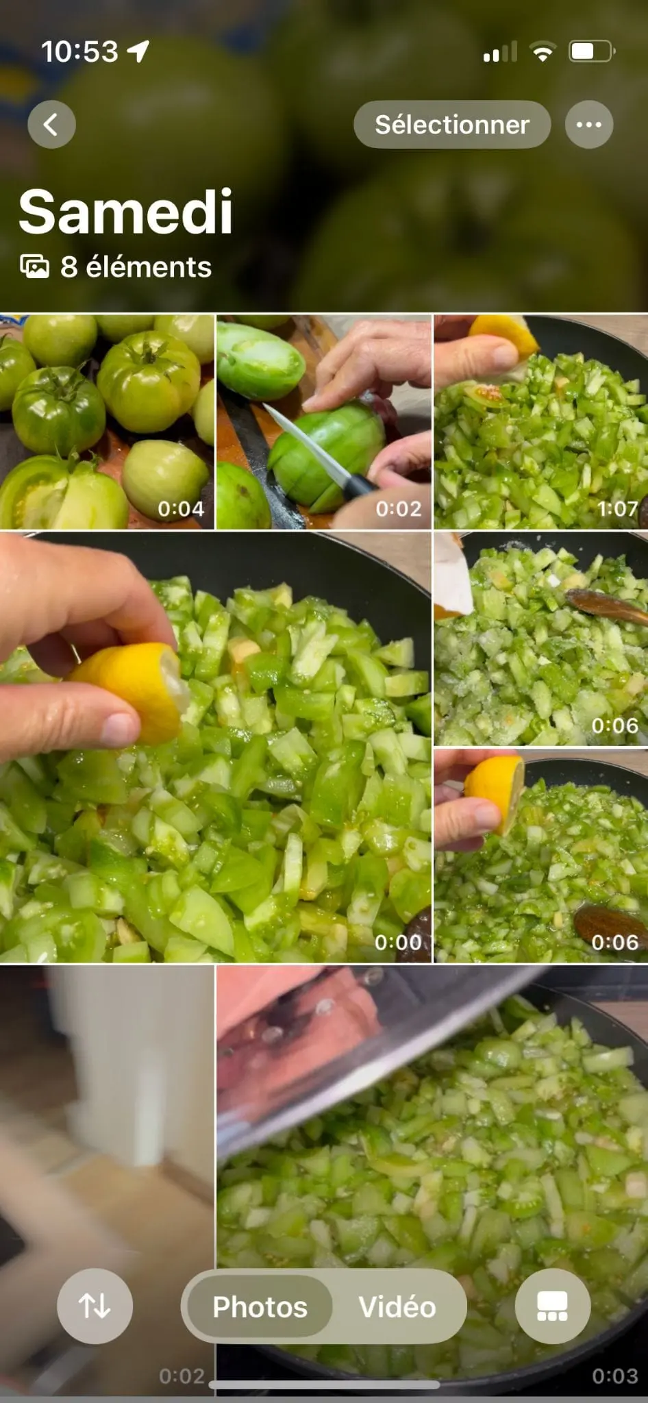 Confiture de tomates vertes