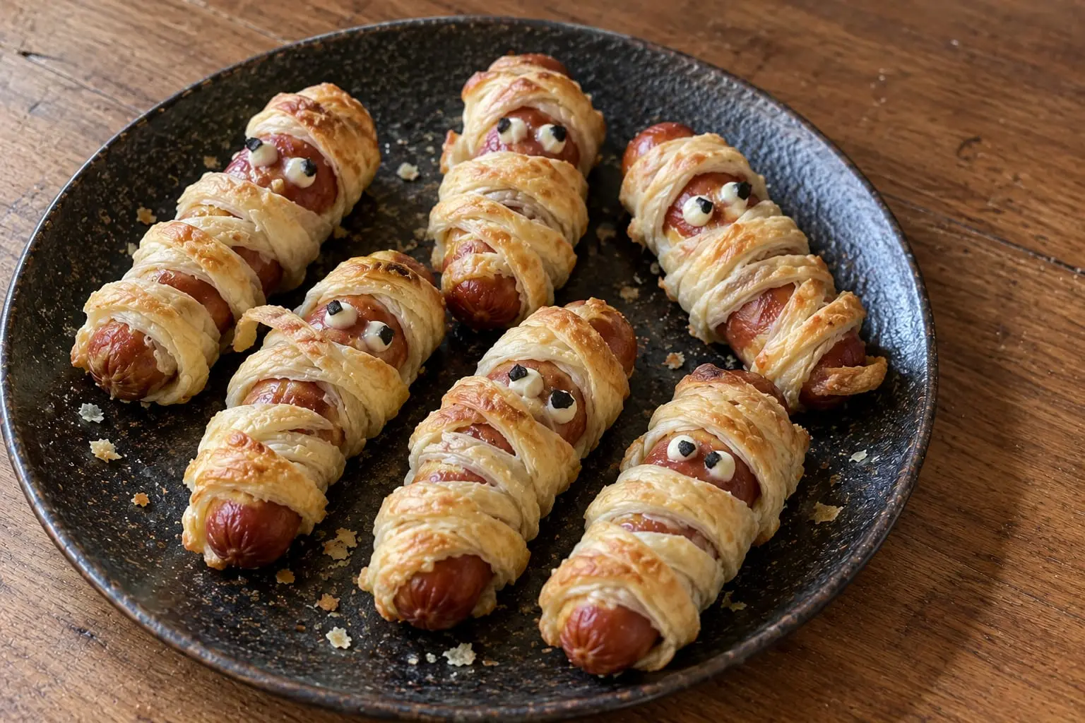 Feuilletés momies aux saucisses