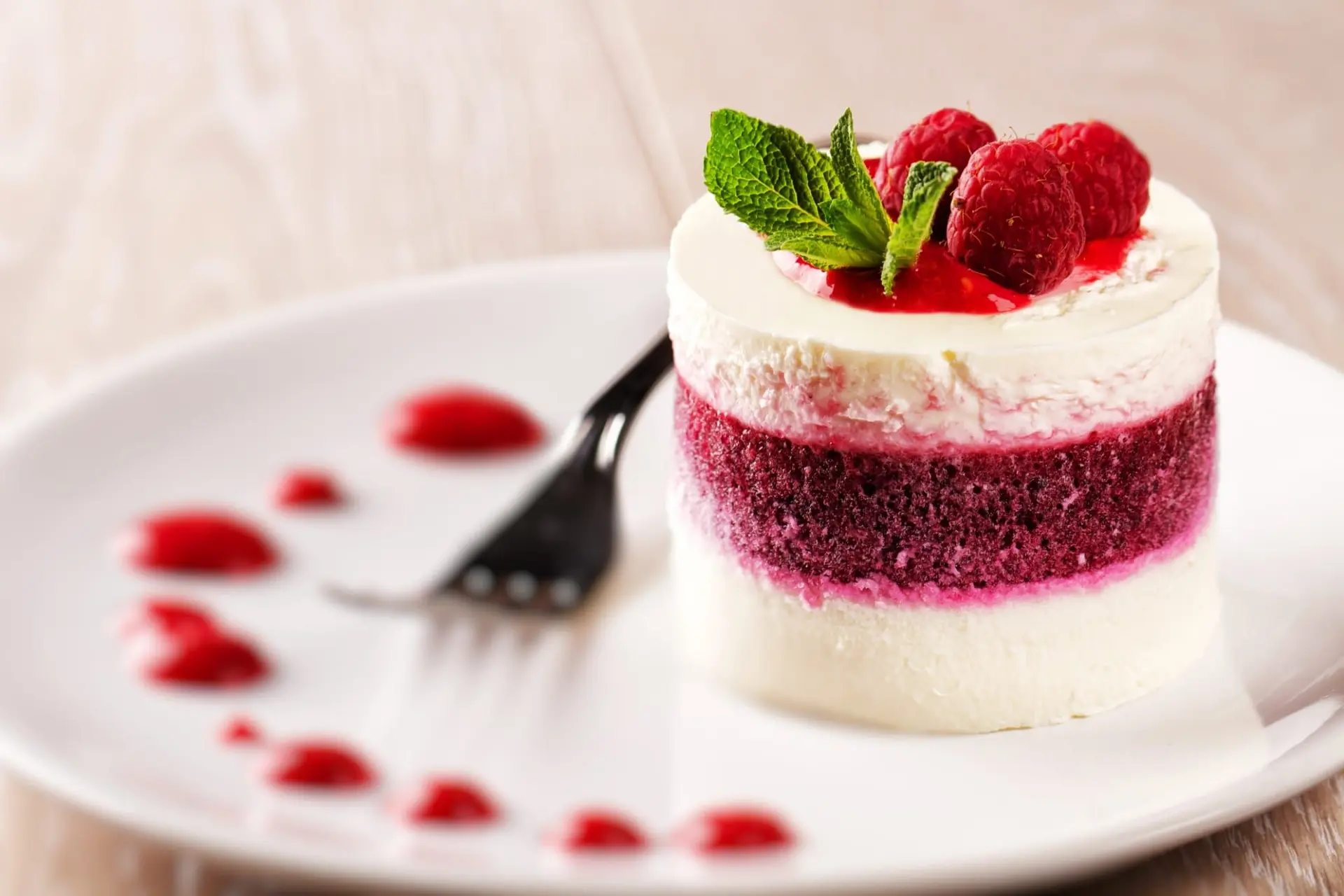 Recette panna cotta aux framboises