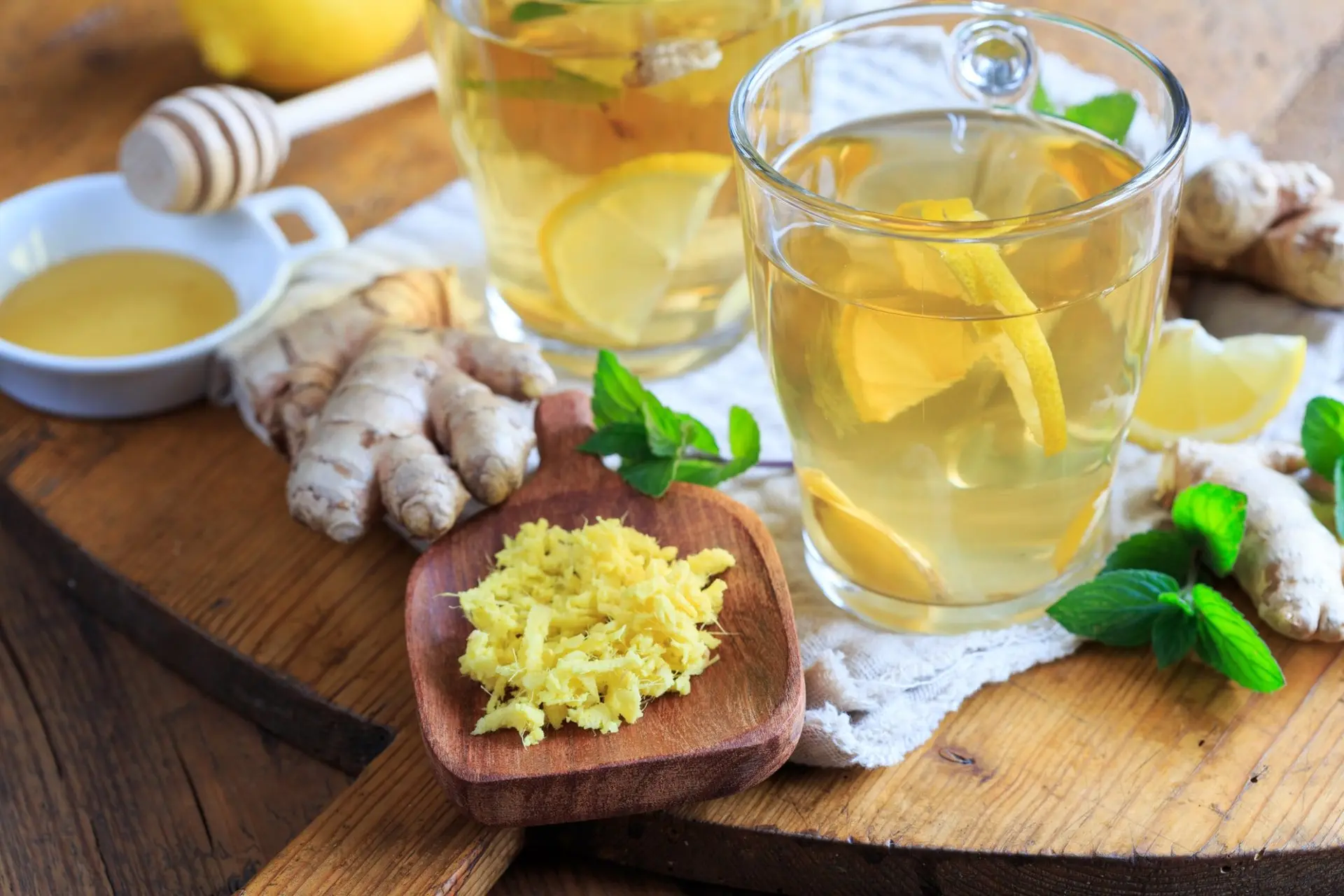 Recette thé gingembre à la menthe et citron